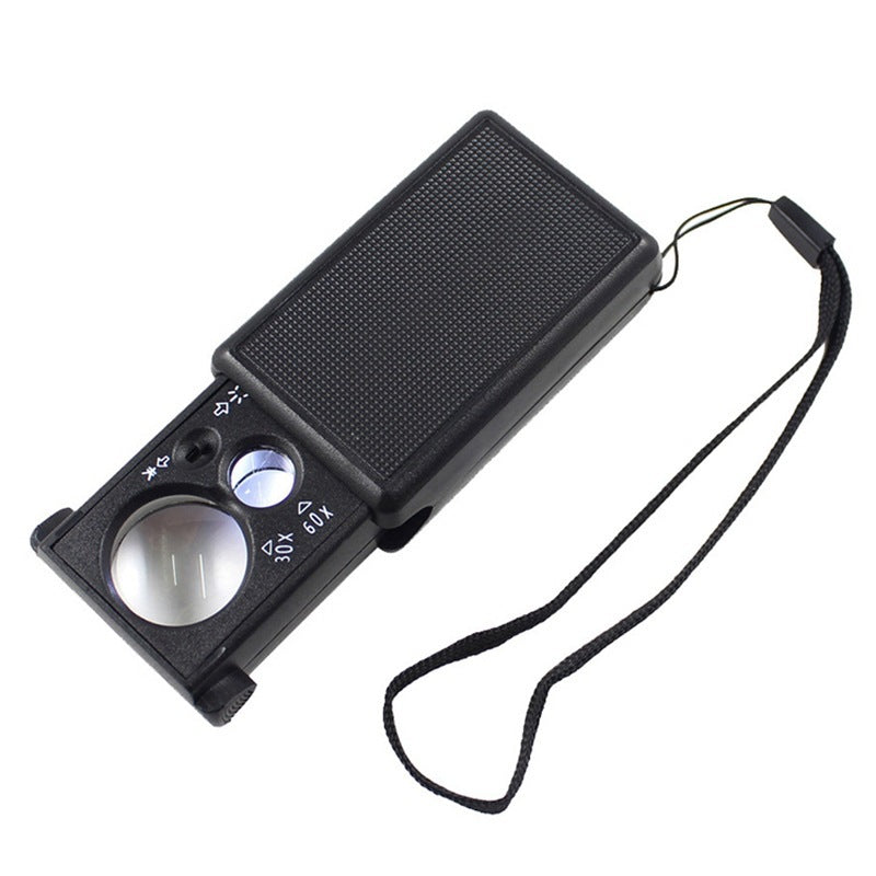 Handheld Portable Magnifier with Light – Ideal for Stamp, Coin & Collectible Inspection