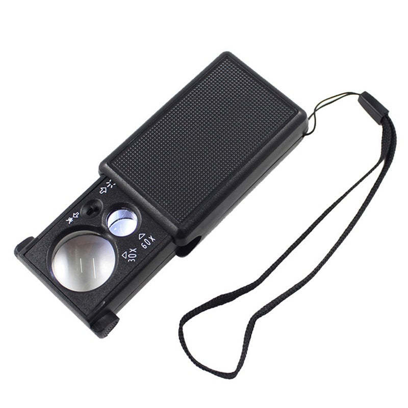 Handheld Portable Magnifier with Light – Ideal for Stamp, Coin & Collectible Inspection