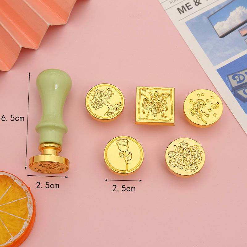 Fire Paint Stamp Set Gift Envelope Wedding Invitation