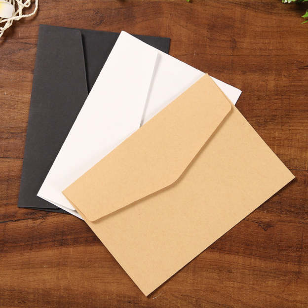 Solid Color Blank Envelope Greeting Card Postcard Envelope