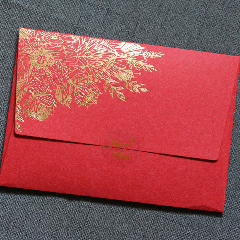 European No. 3 Thickened Bronzing Pearl Paper Envelope