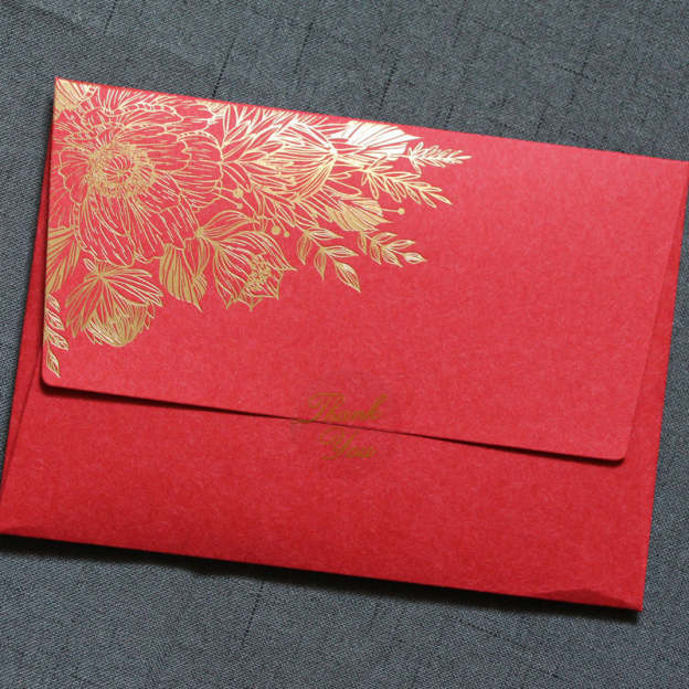 European No. 3 Thickened Bronzing Pearl Paper Envelope