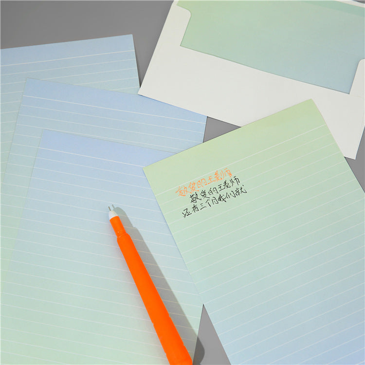 Creative Aurora Envelope Writing Paper Set Korean Style