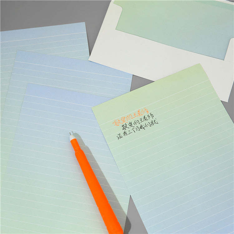 Creative Aurora Envelope Writing Paper Set Korean Style