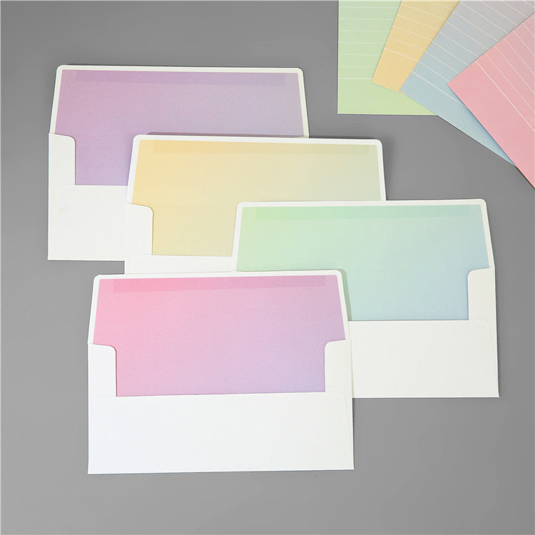 Creative Aurora Envelope Writing Paper Set Korean Style