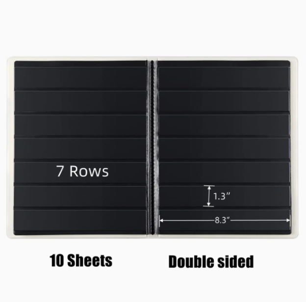 Wholesale Custom Stamp Albums: Hardcover Stamp Collection Book with 7-Row Pockets