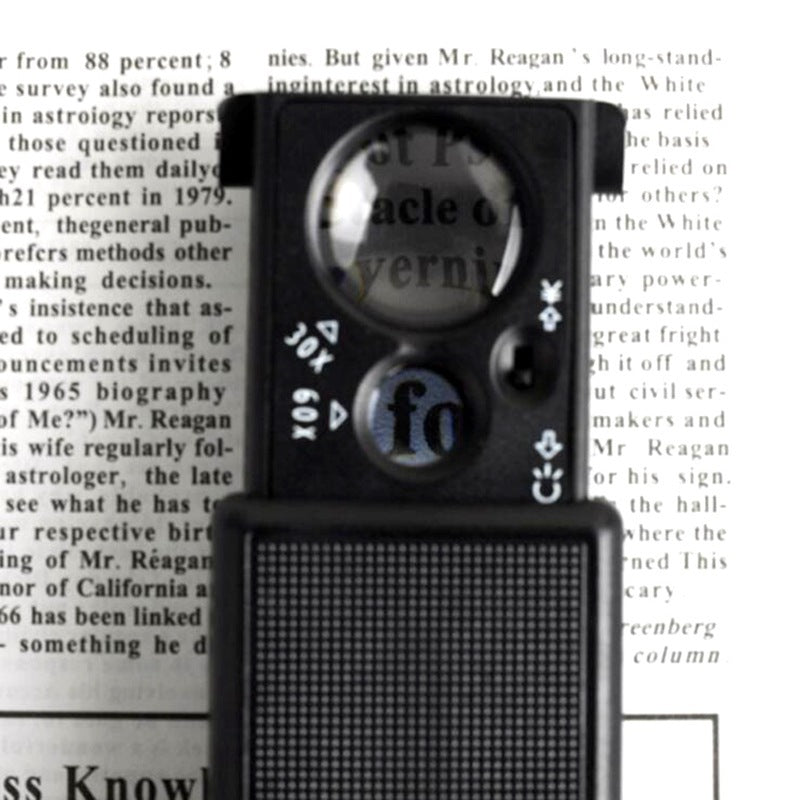 Handheld Portable Magnifier with Light – Ideal for Stamp, Coin & Collectible Inspection