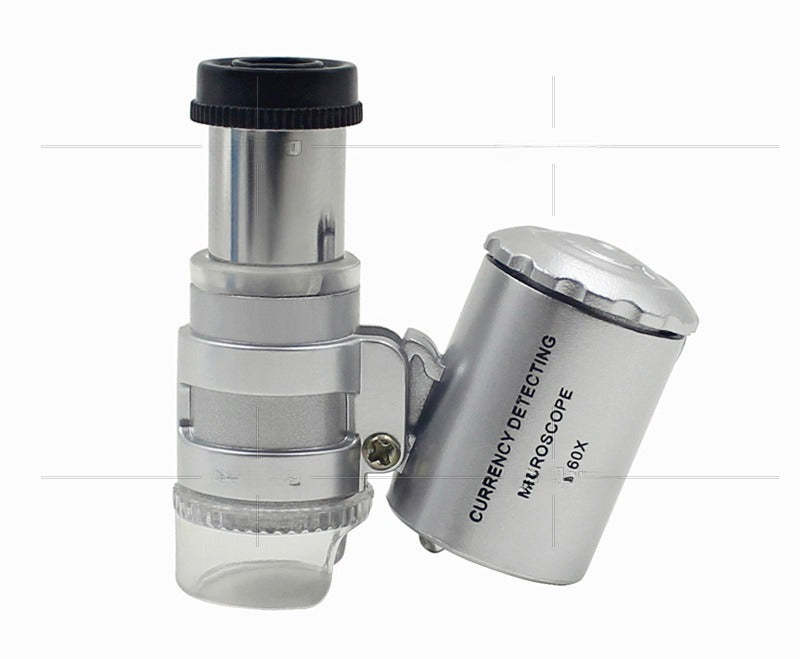 60X LED & UV Pocket Microscope – High-Precision Magnifying Glass for Stamp Authentication & Philatelic Inspection