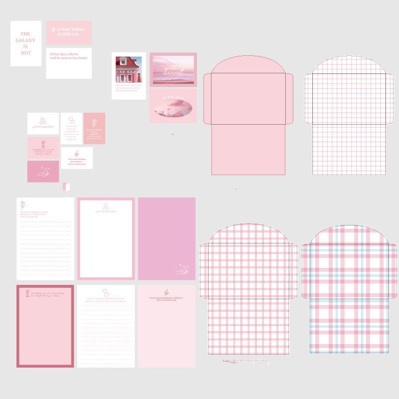 Envelope Girl Love Letter Couple Retro