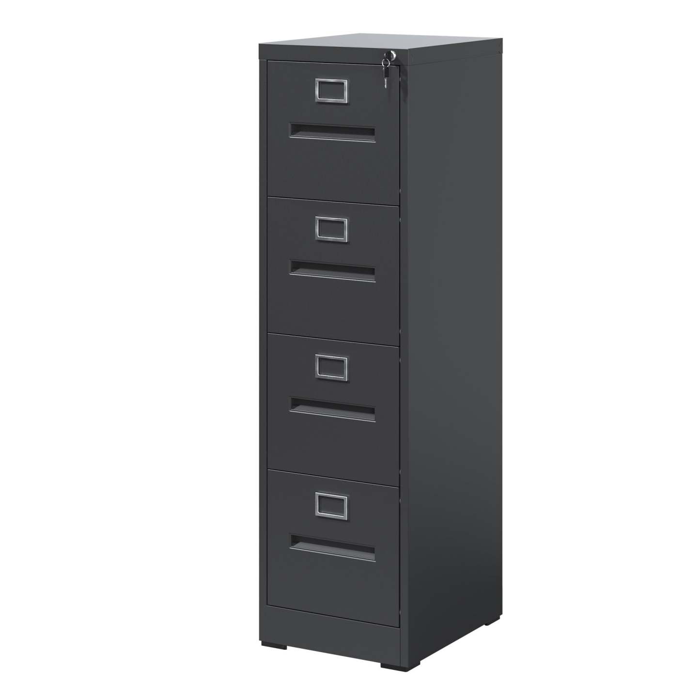 Lockable 4-Drawer Stamp Storage Cabinet – Metal Organizer for Stamp Albums, Envelopes & Collectibles, A4 Letter Size