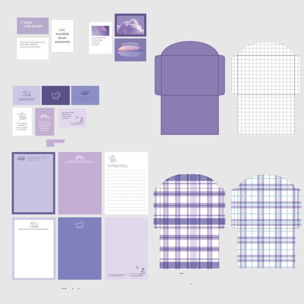 Envelope Girl Love Letter Couple Retro