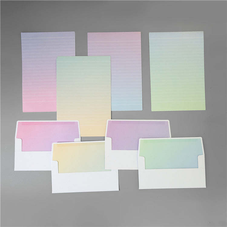 Creative Aurora Envelope Writing Paper Set Korean Style
