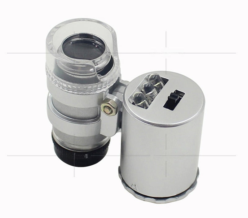 60X LED & UV Pocket Microscope – High-Precision Magnifying Glass for Stamp Authentication & Philatelic Inspection