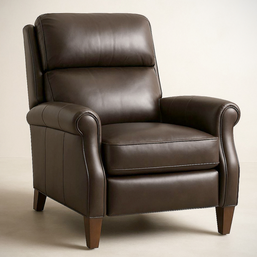 Fauteuil Relax Cuir Marron Dossier Réglable 105x90x85 cm