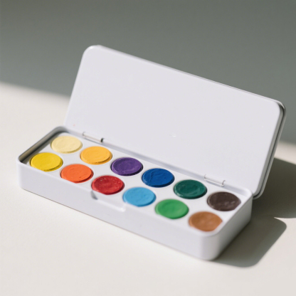  Vopsea acuarelă lavabilă pe bază de apă pentru copii, 12 culori (5 cutii) 