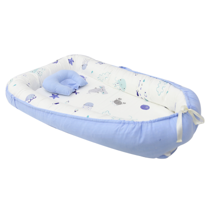 Portable baby washable bed, bionic bed, multi-functional newborn bed, foldable for outdoor use