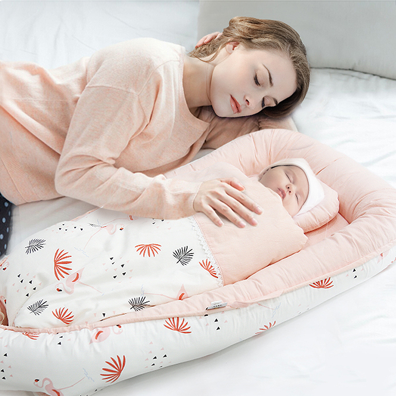 Portable baby washable bed, bionic bed, multi-functional newborn bed, foldable for outdoor use