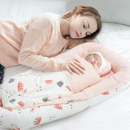 Portable baby washable bed, bionic bed, multi-functional newborn bed, foldable for outdoor use