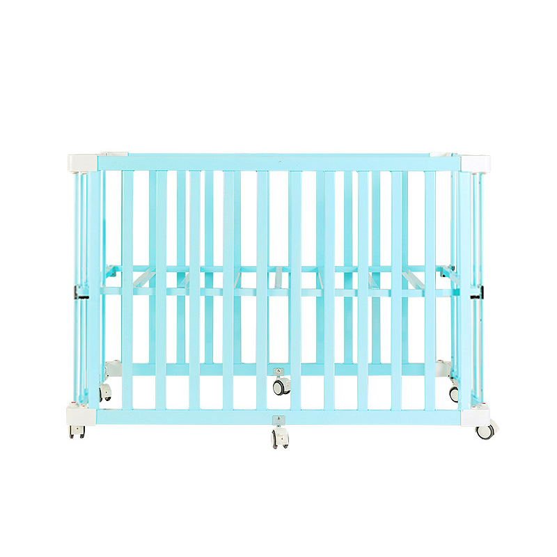 Portable alloy baby bed, widened and thickened, suitable for newborns and children, can be assembled into a small bed