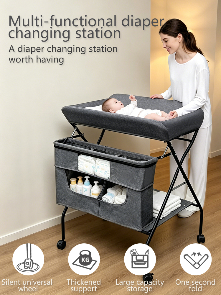 Baby diaper changing table, nursing table, touching table, newborn baby bathing table, diaper changing