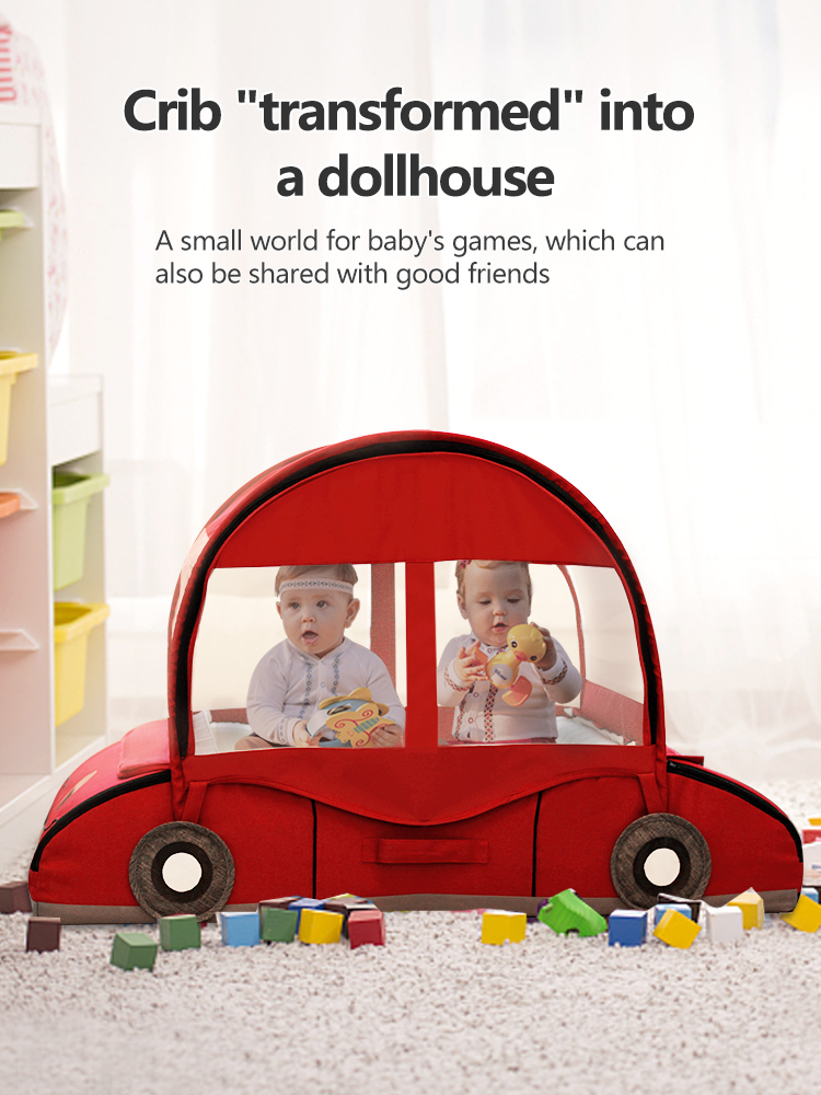 Baby bed, portable camping bed, cartoon bed, inner bed, sleeping pad, children's travel bed, removable and washable car bed