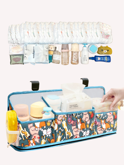 Baby bed storage hanging bag, diaper and wet wipes storage bag, fence hanging bag, storage bag, baby bedside hanging basket