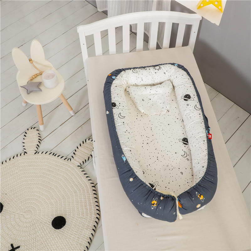 Portable baby washable bed, bionic bed, multi-functional newborn bed, foldable for outdoor use