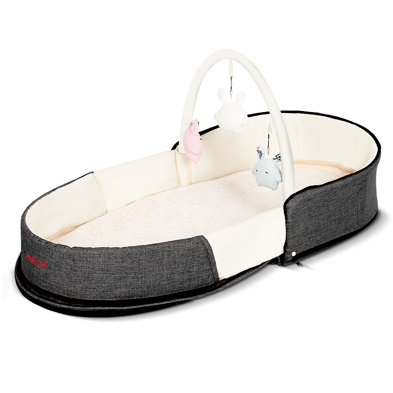 "Crib bed with anti-pressure, portable backpack, multi-functional folding, ideal for newborns to sleep, bed in bed, summer"