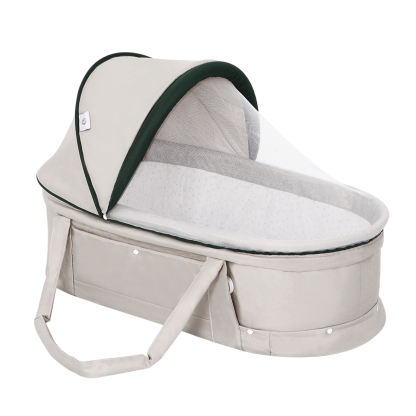 Holycat Travel Bassinet Portable Bassinet with 2 in 1 Canopy for Newborn