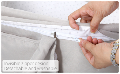 Travel Bassinet Portable Bassinet with 2 in 1 Canopy for Newborn