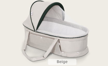 Travel Bassinet Portable Bassinet with 2 in 1 Canopy for Newborn