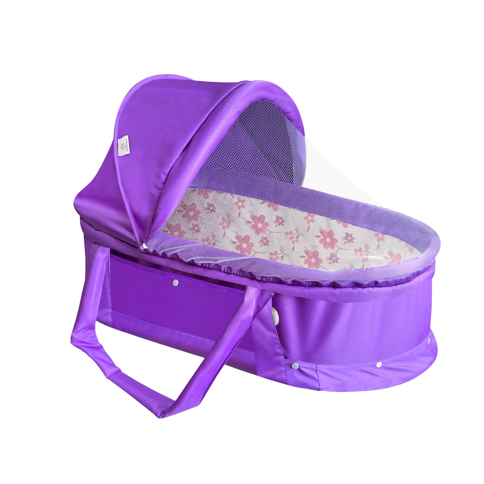Holycat Travel Bassinet Portable Bassinet with 2 in 1 Canopy for Newborn