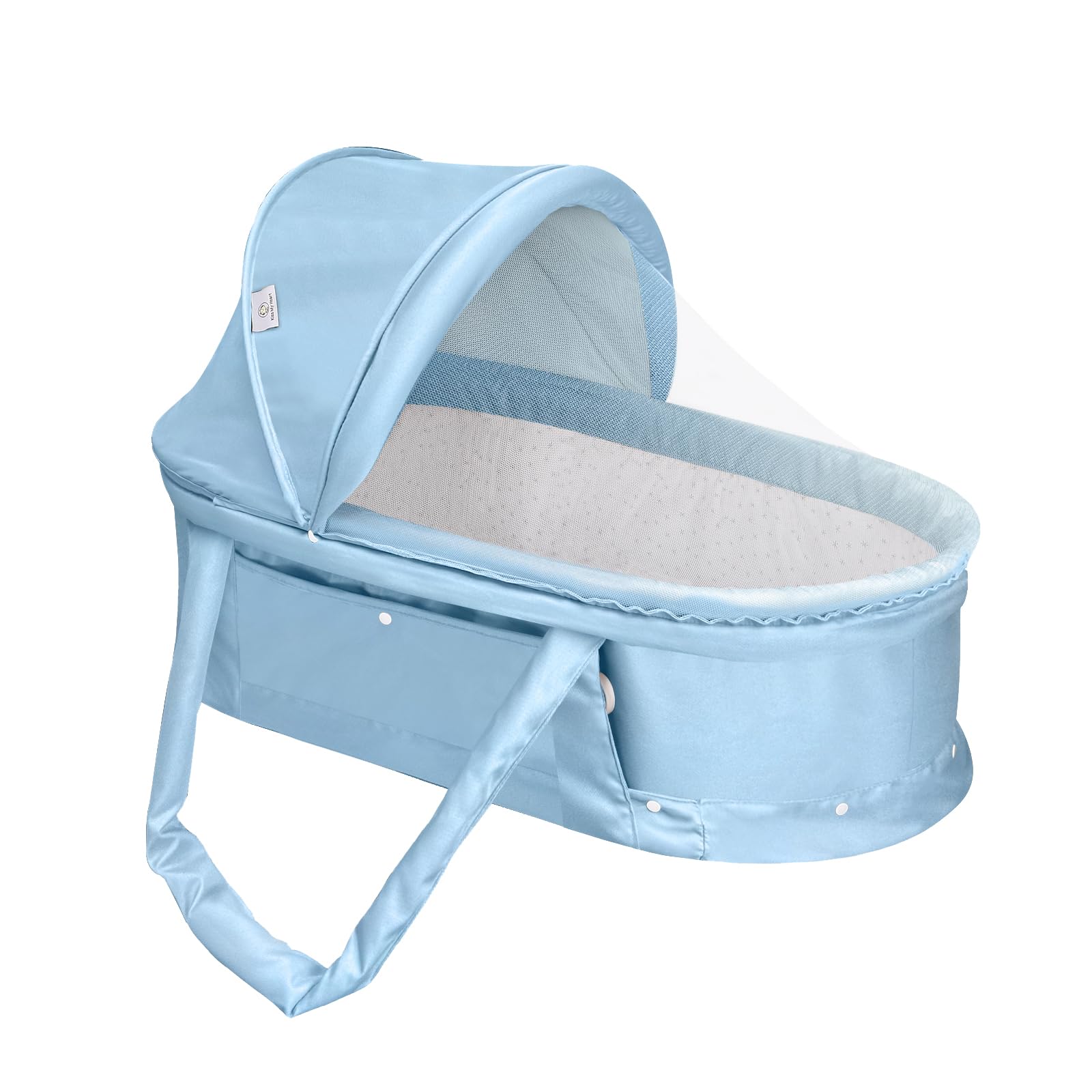 Holycat Travel Bassinet Portable Bassinet with 2 in 1 Canopy for Newborn