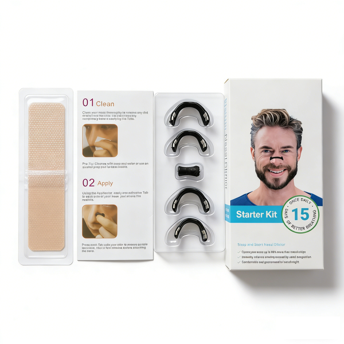 Snore Stopper Magnetic Nose Vents Breathing Expander Anti Snoring Tool Improve Sleep Quality Snore Relief Device for Men Women