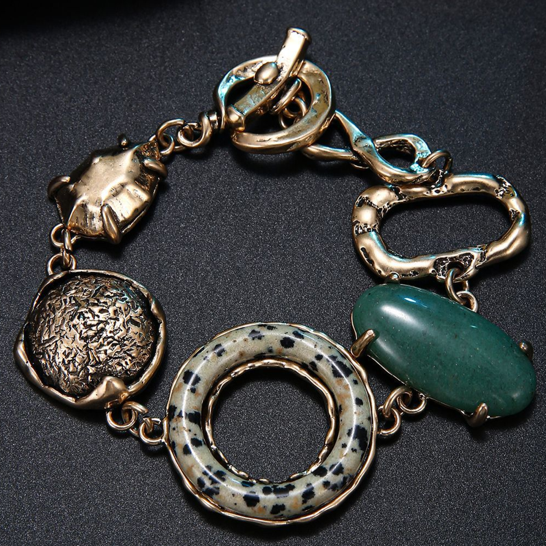 GeoGild Vintage Gem Cuff