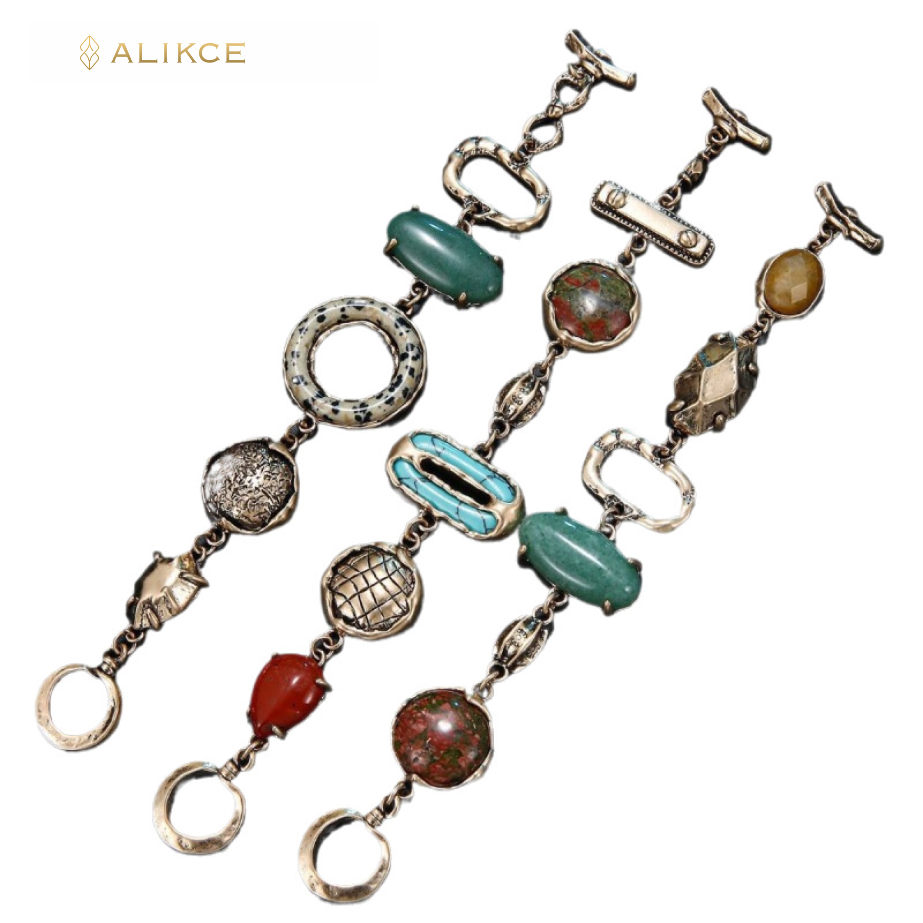 GeoGild Vintage Gem Cuff 