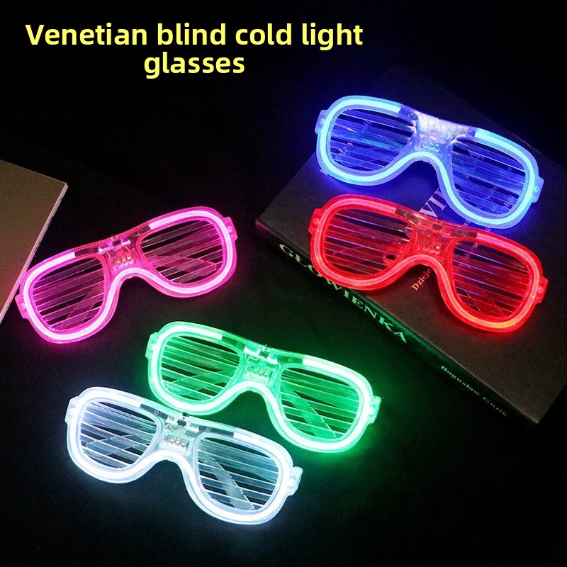 Blinds Light-Up Glasses LED Cold Light Creative Glasses Bar Party Atmosphere Props Children's Toys