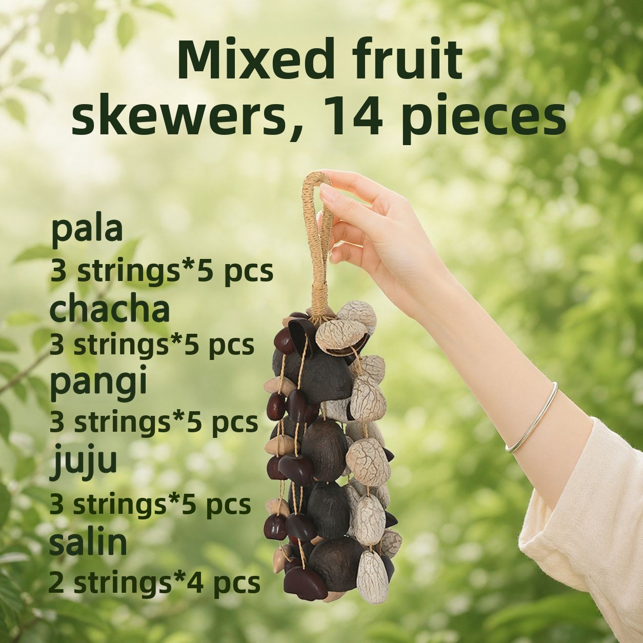 Natural Fruit Shell Wind Handbell
