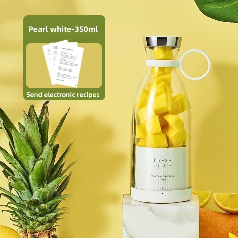 A portable, cordless electric juicer for home use