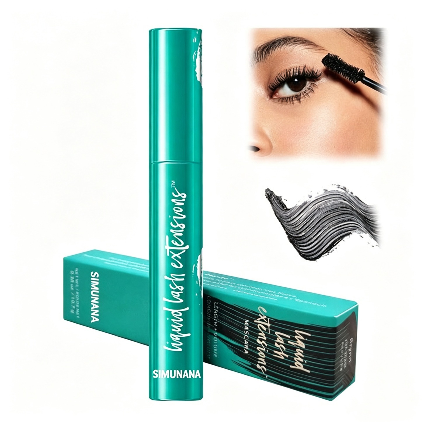 Long Lasting Waterproof Mascara, Sweatproof, No Curling, Non Smudge