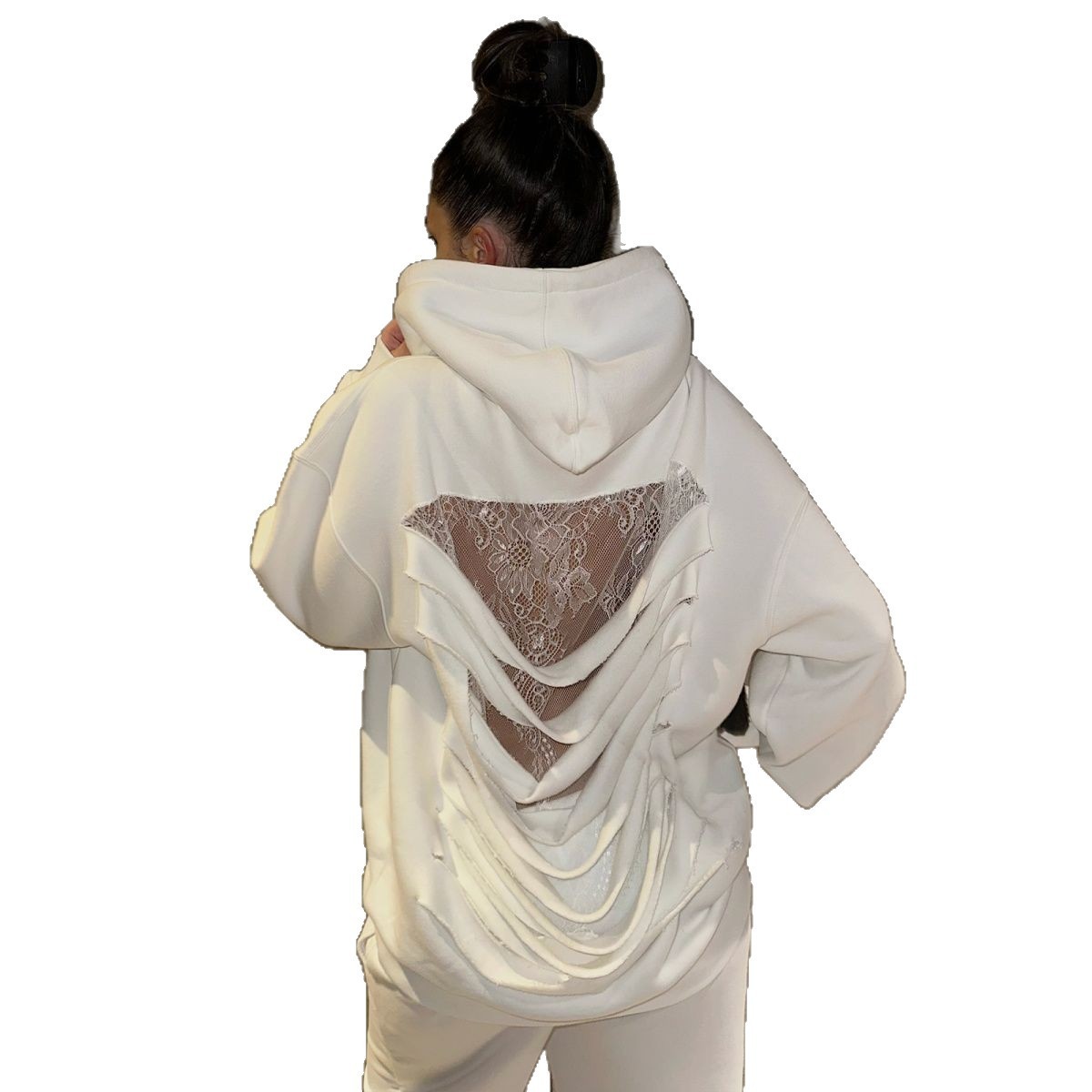 Hollow Out Sexy Hooded Sweatshirt