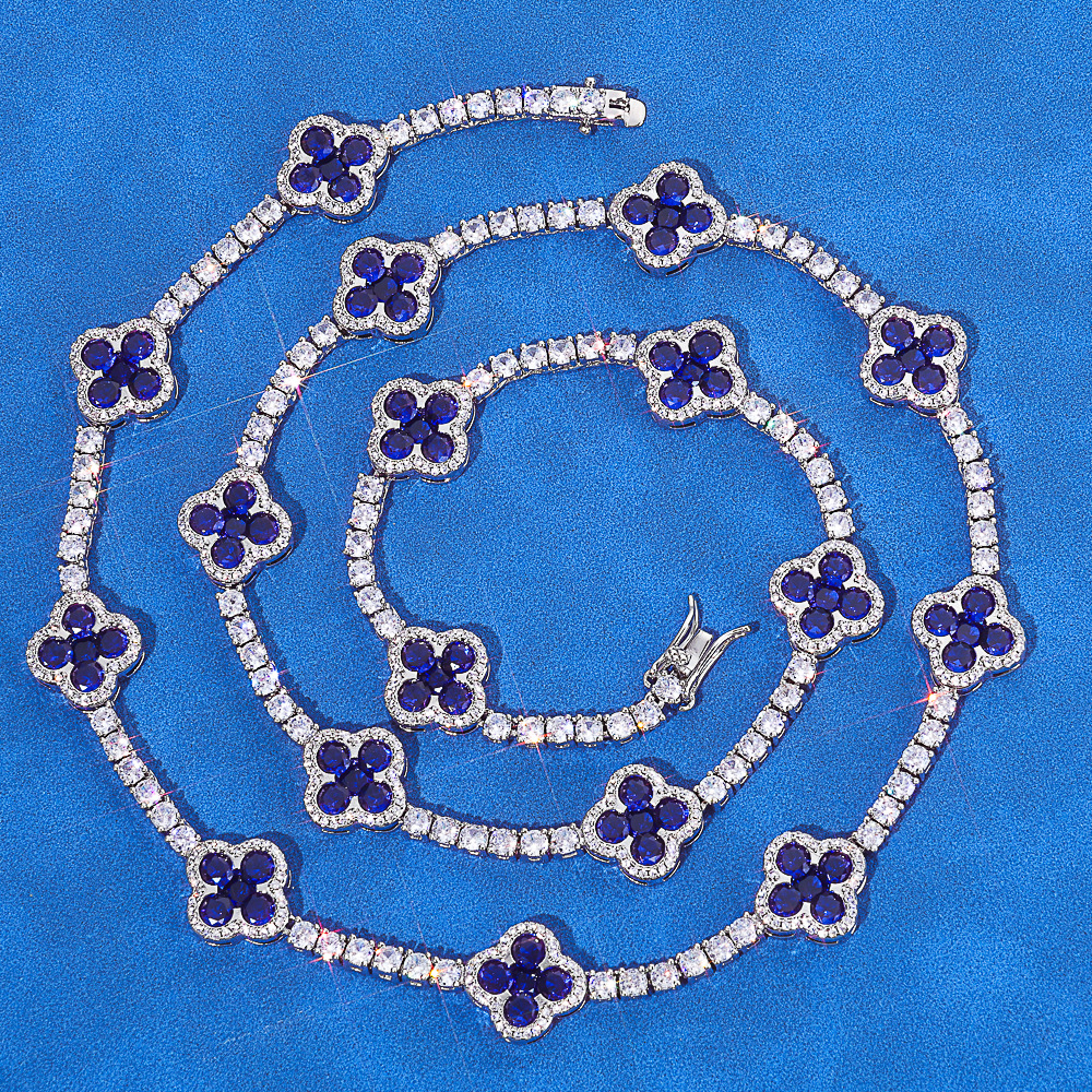 Clover & Sapphire Necklace