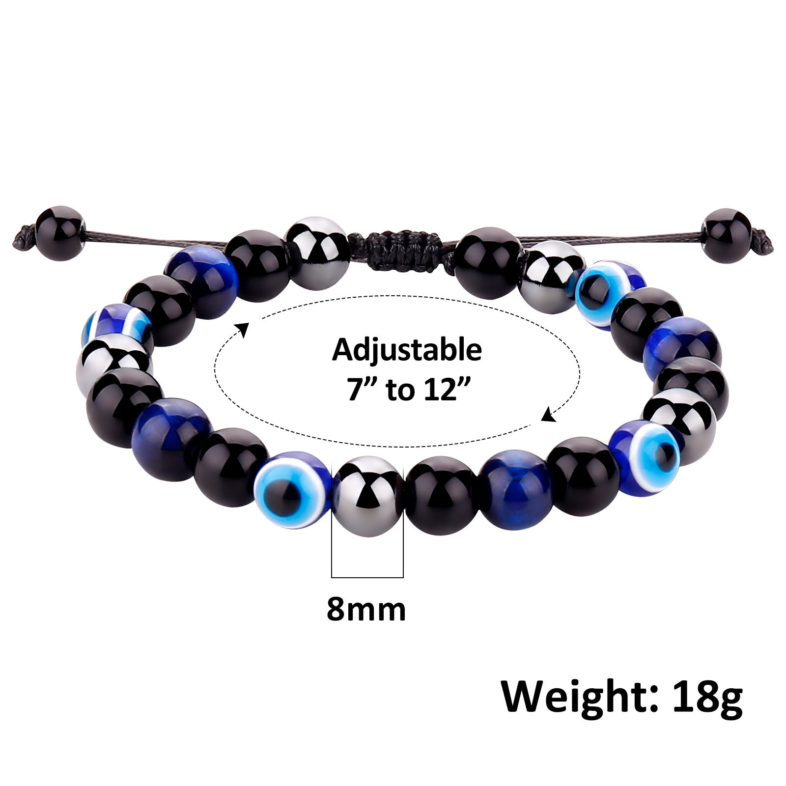 Devil's Eye Obsidian Bracelet
