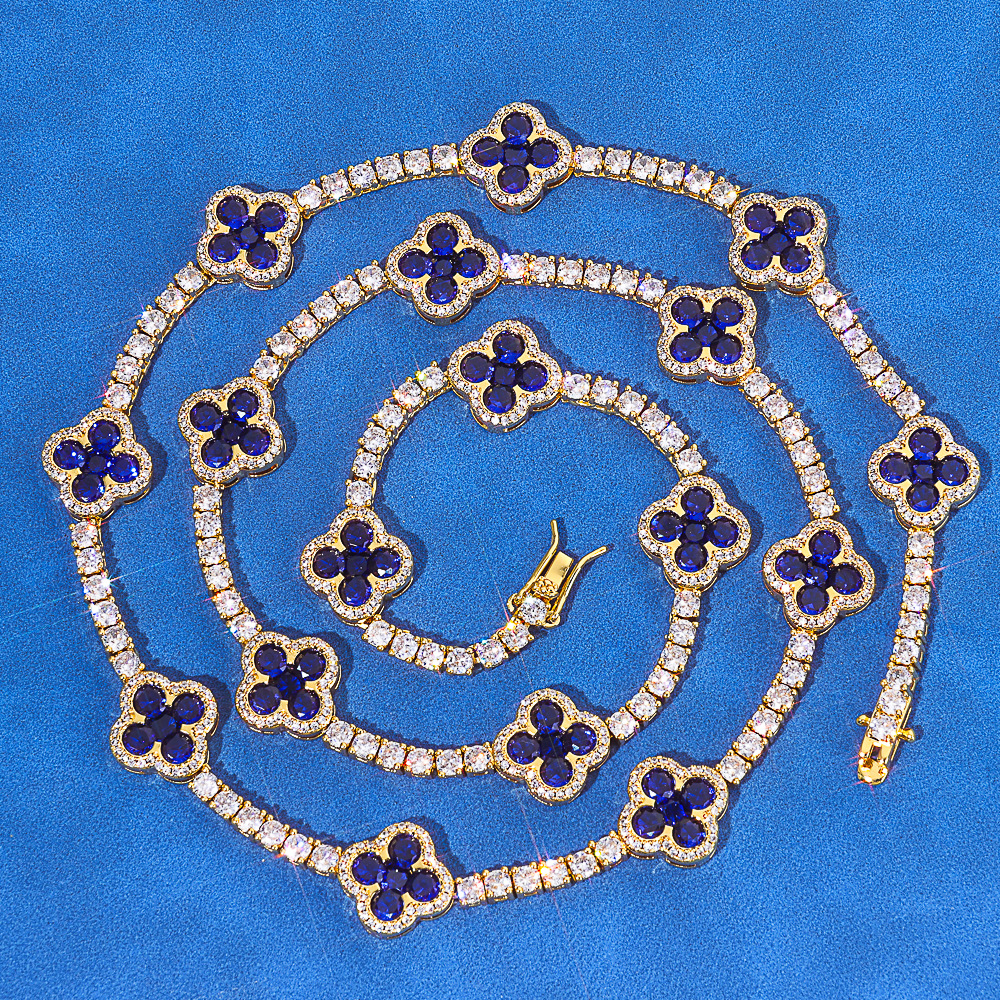Clover & Sapphire Necklace