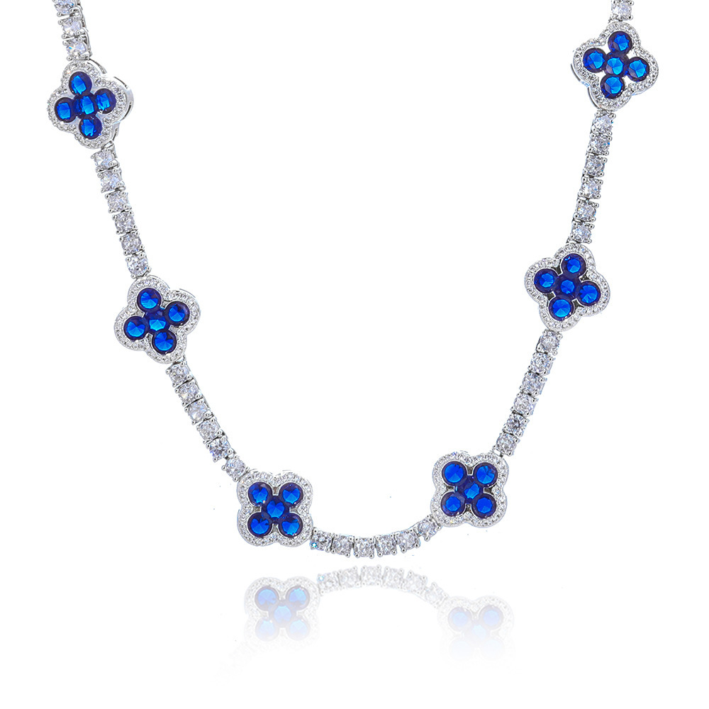 Clover & Sapphire Necklace