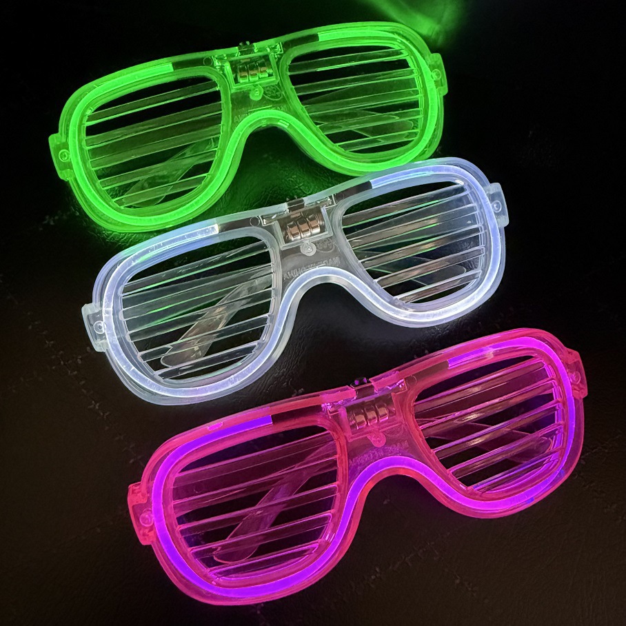 Blinds Light-Up Glasses LED Cold Light Creative Glasses Bar Party Atmosphere Props Children's Toys