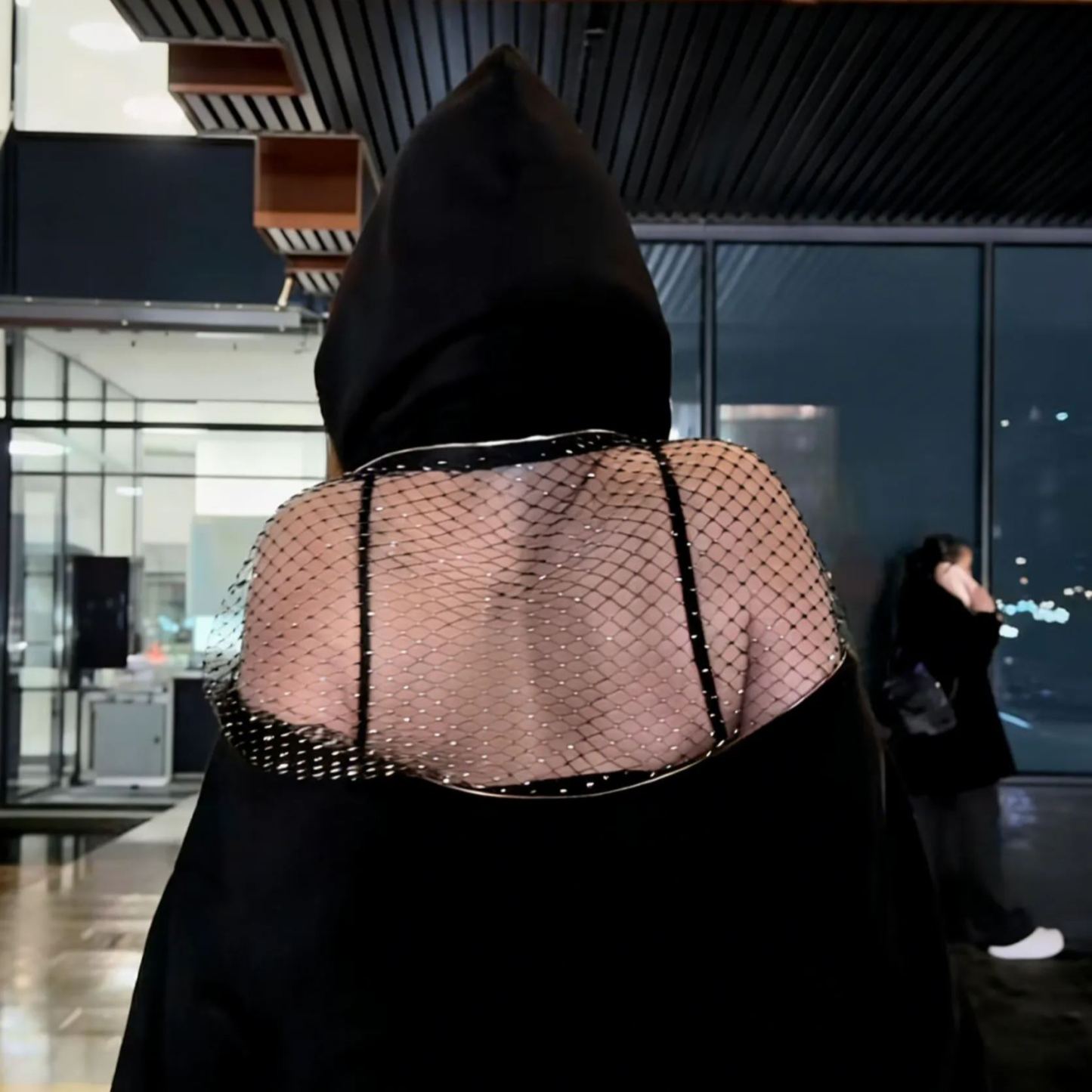 Spring Women's Unique Style: Hooded, Cutout, Zip-Up Sweatshirt