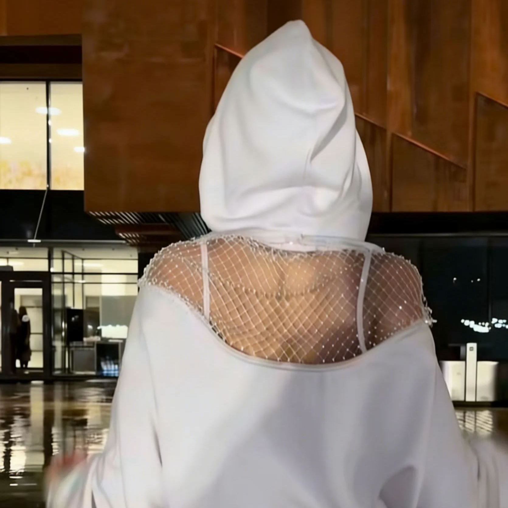 Spring Women's Unique Style: Hooded, Cutout, Zip-Up Sweatshirt