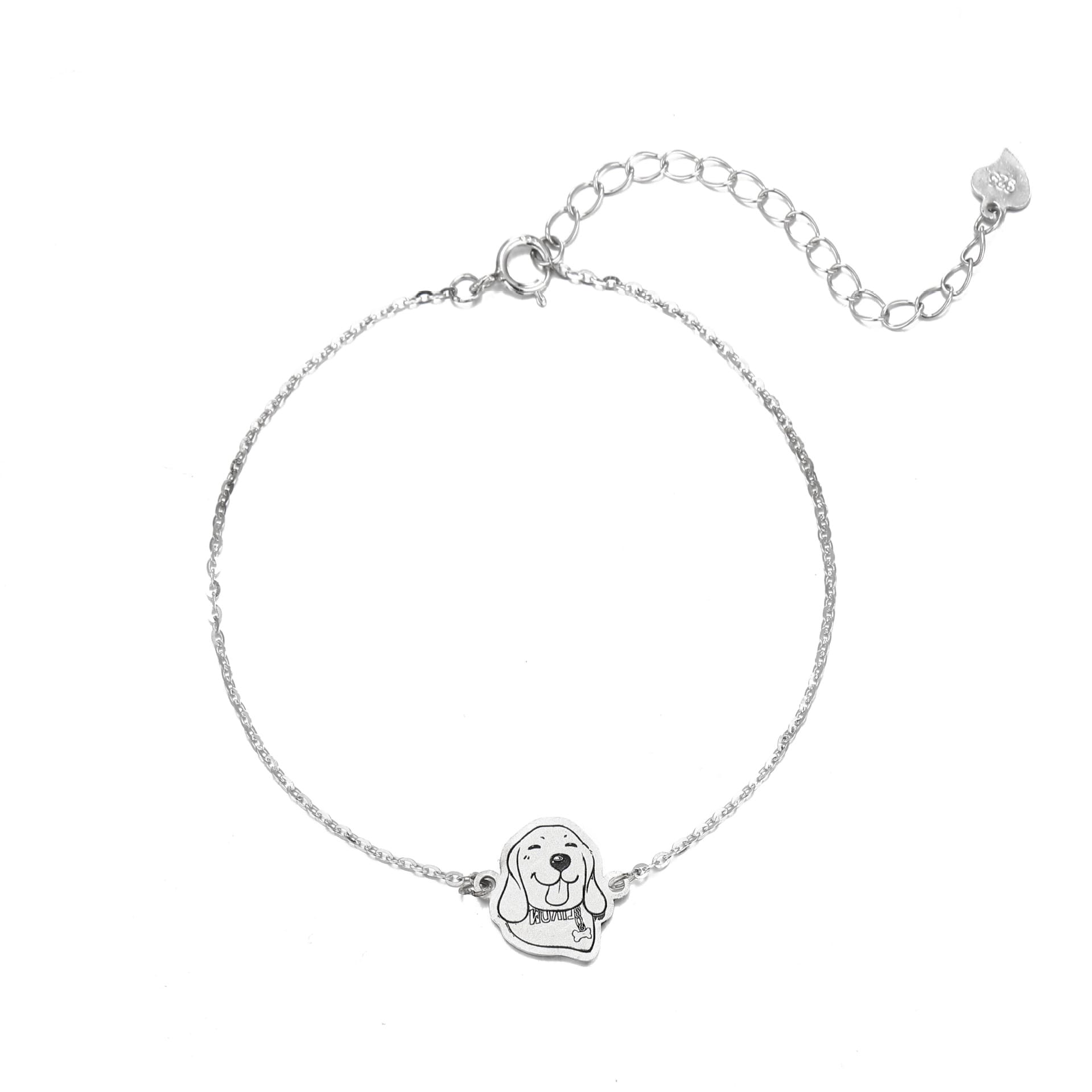 Custom Pet 925 Silver Bracelet