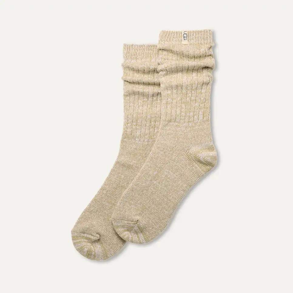 Women's Rib Knit Slouchy Crew Sock